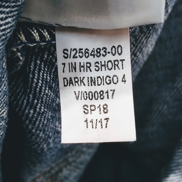 GAP Bermuda Mom Raw Hem High Rise High Waist Jean Shorts Size 25 - Picture 15 of 16